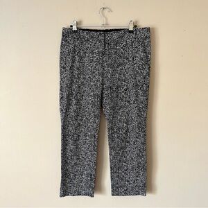 THE LIMITED | Speckled Print Cuffed Cropped Trouser Pants Sz 4